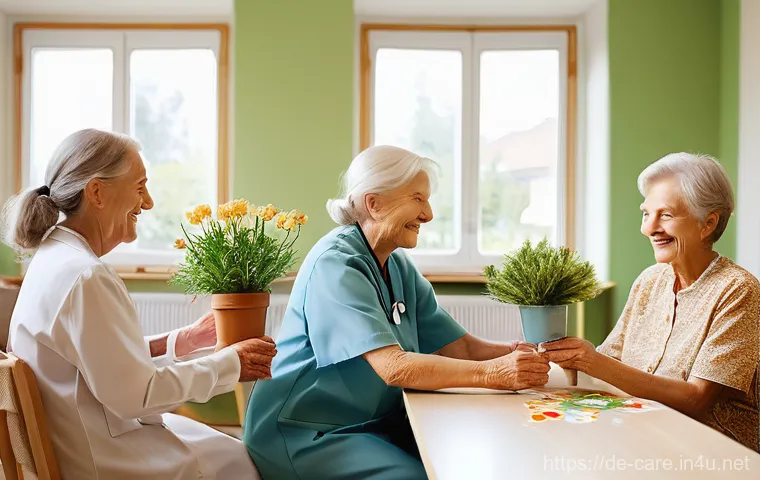 요양병원 입소 비용 청구 사례 - **Warm and Engaging Group Activity in a German Nursing Home**
    A bright, clean, and modern common...